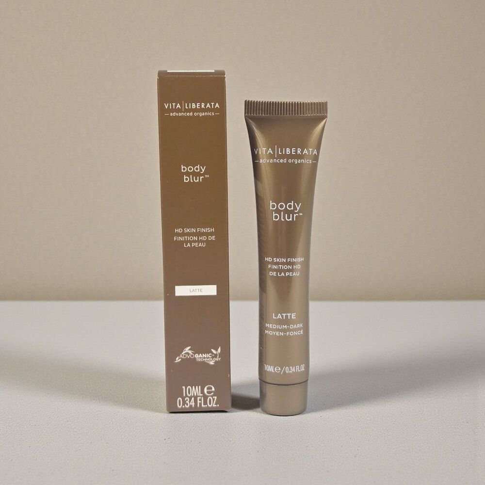 Vita Liberata Body Blur HD Skin Finish Latte Medium-Dark 10ml 0.34oz Travel Size